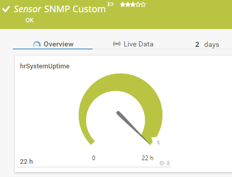 SNMP Custom sensor