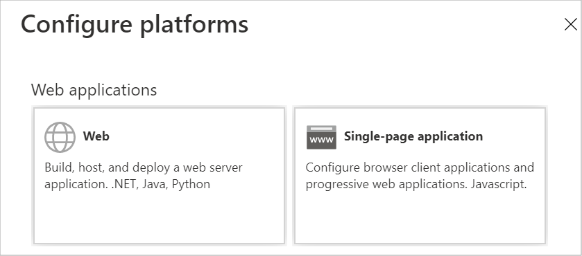 Configure Platforms